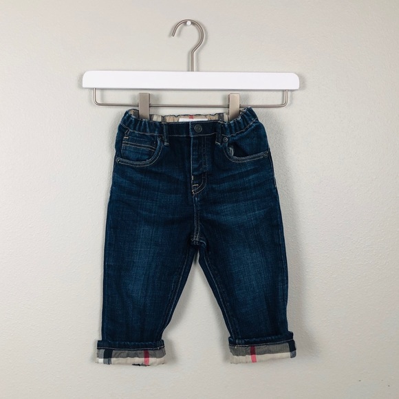 Burberry Other - Burberry baby toddler jeans check print 18 months